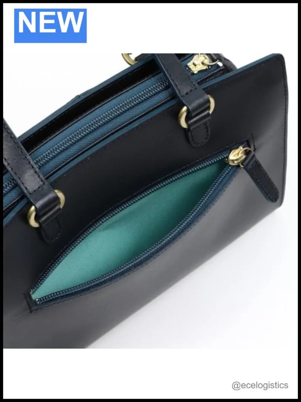 Genuine Leather Mini Tote Bag - Elegant Handbag, Crossbody Shoulder Purse